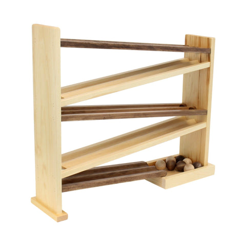 Amish Handmade Wooden Ball Roller Racetrack Toy – Classic Kids Playset | Made in USA Amish Toy Box  Toy