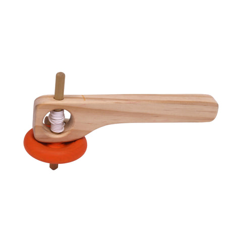 Handcrafted Amish Wooden Spinning Top Toy with Pull String – 8 Inch Pine Classic Toy | Made in USA Amish Toy Box  Toy