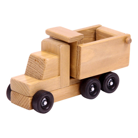 Amish-Made Wooden Toy Dump Truck – Durable Solid Wood Play Vehicle | Made in USA Amish Toy Box  Wooden Toys,Trains, Trucks and Things