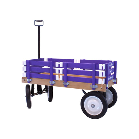 Handcrafted Kids Wagon 36 Inch Bed – Durable Hardwood & Steel Frame – Berlin Flyer F310 | Made in USA Amish Toy Box  Scooters and Wagons