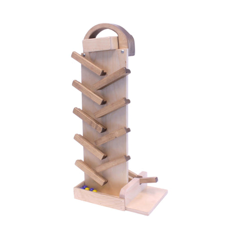 Handcrafted Wooden Marble Launcher Toy 20 Inch – Child Safe Classic Game | Amish Made USA Amish Toy Box  Toy