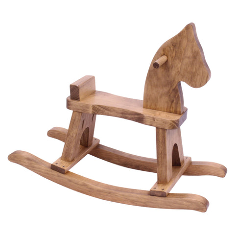 Handcrafted Wooden Toddler Rocking Horse 26 Inch – Solid Pine Child-Safe Finish | Amish-Made USA Amish Toy Box  Wooden Toy