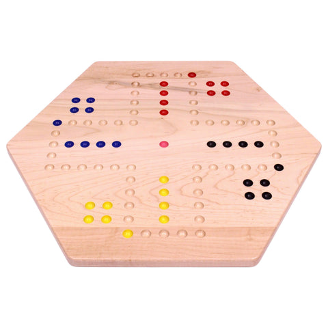 Handcrafted Aggravation Marble Board Game – Double-Sided Classic Family Fun | Made in USA Amish Toy Box  Wooden Toys,Games and Puzzles