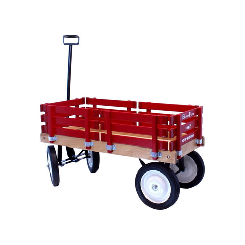 Handcrafted Kids Wagon 36 Inch Bed – Durable Hardwood & Steel Frame – Berlin Flyer F310 | Made in USA Amish Toy Box  Scooters and Wagons