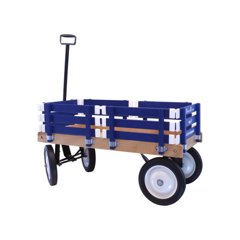 Handcrafted Kids Wagon 36 Inch Bed – Durable Hardwood & Steel Frame – Berlin Flyer F310 | Made in USA Amish Toy Box  Scooters and Wagons