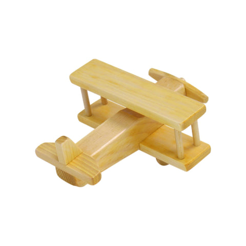 Handcrafted Wooden Toy Airplane With Spinning Propeller | Kid-Safe Finish – Made in USA Amish Toy Box  Toy