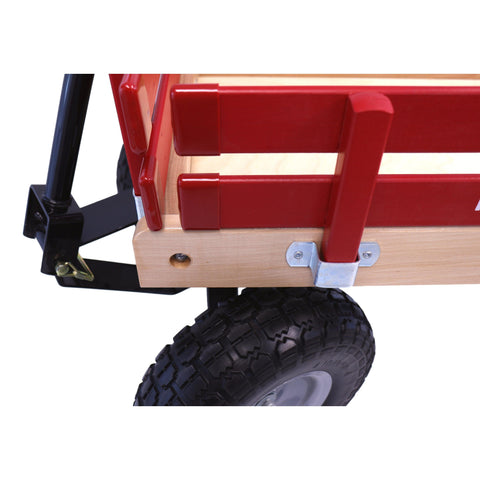 Berlin Big Foot Kids Express Wagon 25x14 Inch Solid Wood Bed With Foam Tires – Amish Crafted | Made in USA Amish Toy Box  Pull Behind Wagon
