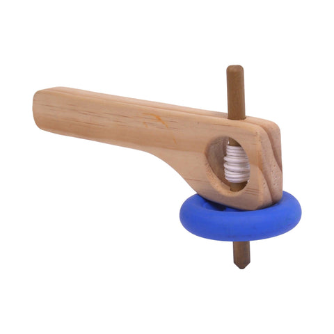 Handcrafted Amish Wooden Spinning Top Toy with Pull String – 8 Inch Pine Classic Toy | Made in USA Amish Toy Box  Toy