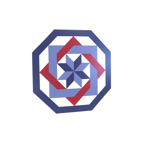 Hand-Painted Red Labyrinth Barn Quilt – 3/8 Inch Plywood Outdoor Wall Art | Handmade in USA by Amish Craftsman Amish Toy Box  Lawn & Patio