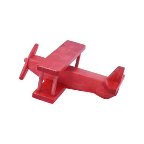 Handcrafted Wooden Toy Airplane With Spinning Propeller | Kid-Safe Finish – Made in USA Amish Toy Box  Toy