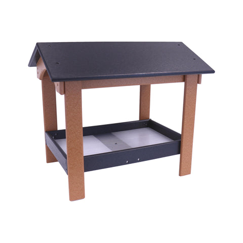 20 Inch Ground Wildlife Feeder – Durable Poly Lumber Seed Tray – Amish Made | Made in USA Amish Toy Box  Bird Feeder