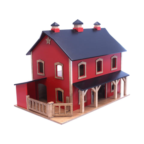 Wooden Pennsylvania Bank Barn Toy – Two-Story Heirloom Playhouse | Handcrafted in USA Amish Toy Box  Toy