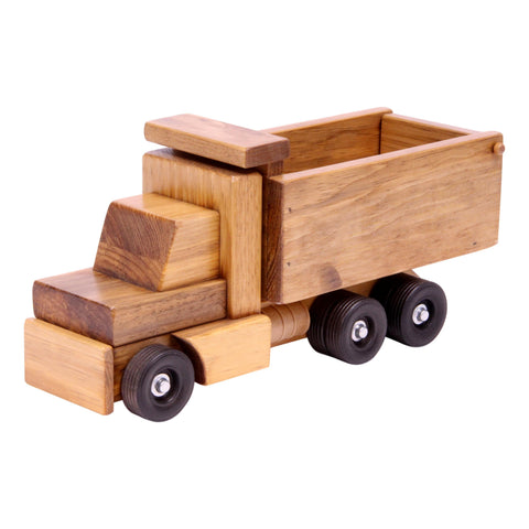 Amish-Made Wooden Toy Dump Truck – Durable Solid Wood Play Vehicle | Made in USA Amish Toy Box  Wooden Toys,Trains, Trucks and Things