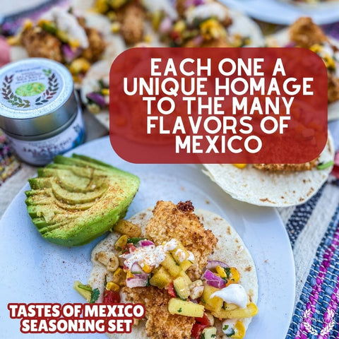 Mexican Spice Blend Gift Set – Artisanal Seasonings Six Pack | Made in USA Gustus Vitae  Collections & Gift Sets