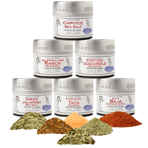 Mexican Spice Blend Gift Set – Artisanal Seasonings Six Pack | Made in USA Gustus Vitae  Collections & Gift Sets