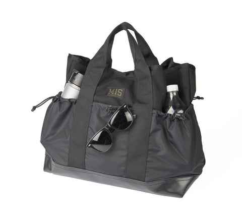 Multi Pocket Black Tote Bag – Durable Shopper Tote – Made in USA MIS  Tote Bag