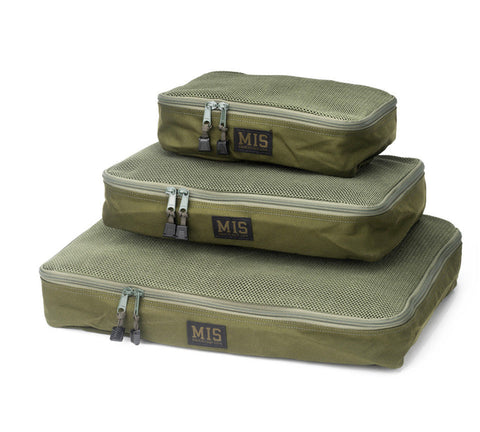 Olive Drab Organizer Set – Durable 1000D Cordura Nylon Storage | Made in USA MIS  Packing Organizer