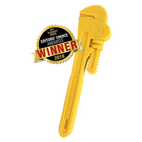 Industrial Dog Pipe Wrench Chew Toy – Ultra Durable Nylon – Made in USA SodaPup  Nylon Dog Toys