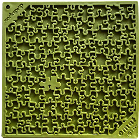 Jigsaw Puzzle Design Dog Lick Mat – FDA Approved Pet Enrichment | Made in USA SodaPup  EMAT