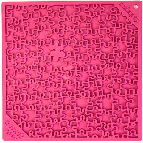 Jigsaw Puzzle Design Dog Lick Mat – FDA Approved Pet Enrichment | Made in USA SodaPup  EMAT
