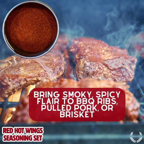 Gustus Vitae Red Hot Wing Spice Set – Gourmet Seasoning Collection | Made in USA Gustus Vitae  Collections & Gift Sets