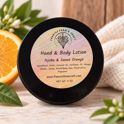 Equestrian-Themed Bath & Body Gift Set – Cosmetic Bag, Sweet Orange Lotion, Natural Lip Balm | Made in USA Frances Farm & Craft  Gift Set