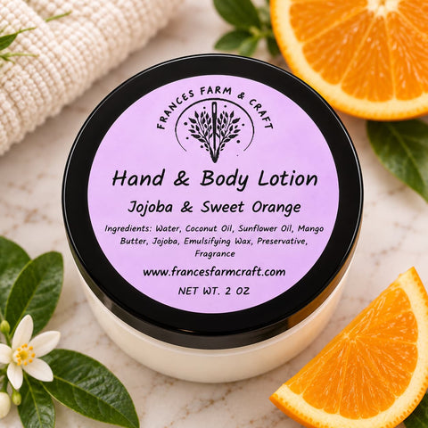 Equestrian-Themed Bath & Body Gift Set – Cosmetic Bag, Sweet Orange Lotion, Natural Lip Balm | Made in USA Frances Farm & Craft  Gift Set