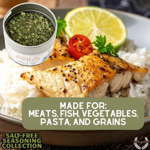 Gourmet Salt-Free Seasoning Set – 6 Handcrafted Spice Tins | Made in USA Gustus Vitae  Collections & Gift Sets