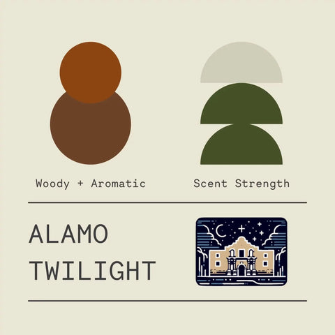 Alamo Twilight Scented Candle – Mountain Laurel Cedar Tobacco Blend | Made in USA Sawdust & Embers  Apothecary Candles