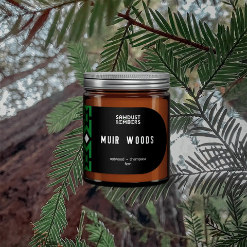 Muir Woods Redwood Scented Candle – Handcrafted Home Fragrance | Made in USA Sawdust & Embers  Apothecary Candles