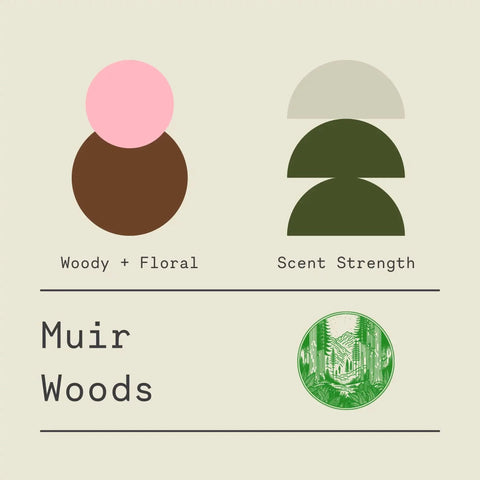 Muir Woods Redwood Scented Candle – Handcrafted Home Fragrance | Made in USA Sawdust & Embers  Apothecary Candles