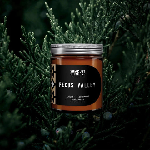 Pecos Valley Scented Candle 7.5 Oz – Handcrafted Apothecary Jar | Made in USA Sawdust & Embers  Apothecary Candles