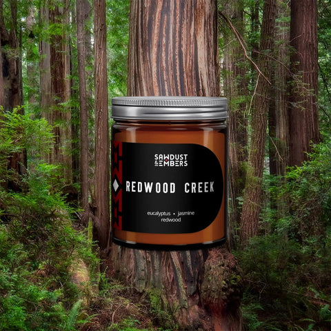 Redwood Creek Scented Candle – Handcrafted Aromatic Blend | Made in USA Sawdust & Embers  Apothecary Candles