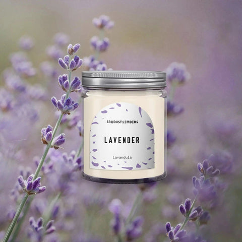 Lavender Scented Soy Candle – Handcrafted Aromatherapy Candle | Made in USA Sawdust & Embers  Botanica Candles