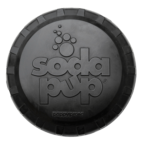 Magnum Bottle Top Flyer Large Rubber Dog Frisbee – Durable Retriever Toy | Made in USA SodaPup  Rubber Dog Toys