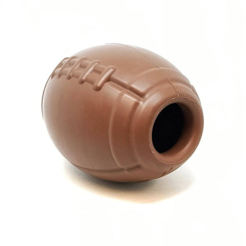 Durable Rubber Football Dog Treat Dispenser Toy – Chew Resistant | Made in USA SodaPup  Rubber Dog Toys