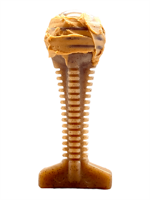 SodaPup Honey Bone Nylon Dog Chew Toy – Durable Dental Tower | Made in USA SodaPup  Nylon Dog Toys