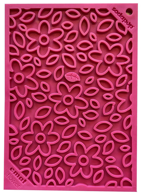 Flower Power Slow Feeder Lick Mat – Calming Pet Enrichment Toy | Made in USA SodaPup  EMAT