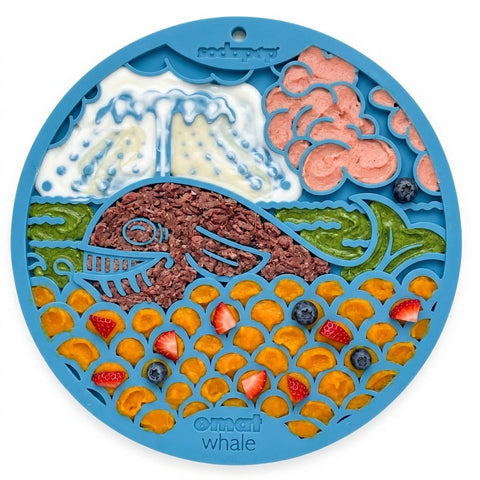 SodaPup Whale Design Enrichment Lick Mat – Interactive Dog Feeder | Made in USA SodaPup  EMAT