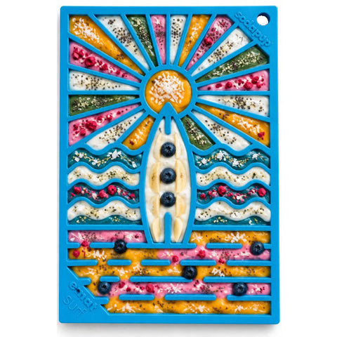 Surf's Up Small Dog Lick Mat – Interactive Slow Feeder | Made in USA SodaPup  EMAT