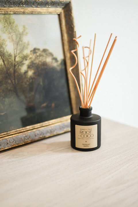 Flame-Free Reed Diffuser – Long-Lasting Aromatherapy for Home or Office | Made in USA by Shanti + Tula Shanti + Tula  Home Decor