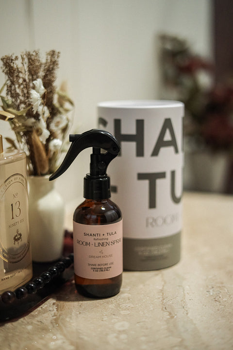 Natural Room & Linen Spray – Odor Neutralizer & Air Refresher | USA Made by Shanti + Tula Shanti + Tula  Home Decor