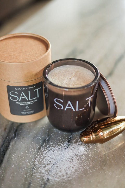 Salt Candle – Faith-Based Gift | Made in USA by Shanti + Tula Shanti + Tula  HOME