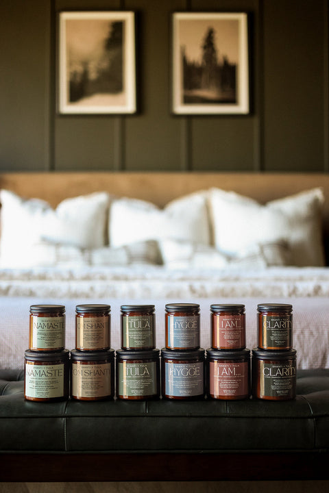 “I AM…” Affirmation Candle – Citrus Grove Scent | Morning Ritual Soy Candle | Made in USA by Shanti + Tula Shanti + Tula  Home Decor