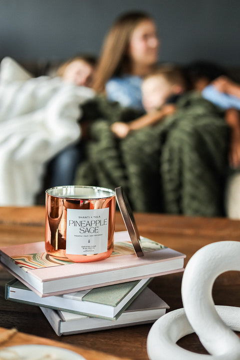 Copper Vessel 3-Wick Soy Candle | Clean-Burning & USA-Made | Luxury Gift-Ready Decor Shanti + Tula  Home Decor