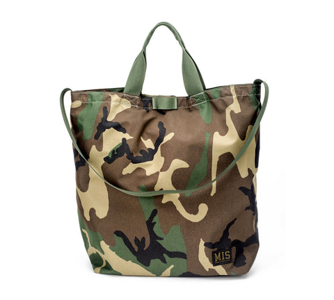 Waterproof Woodland Camo Tote Bag – Durable Shoulder Carry Bag | Made in USA MIS  Shoulder Bag