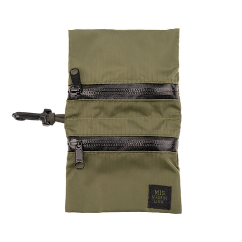 Compact Olive Small Pouch – Water-Resistant Packcloth Nylon | Made in USA MIS  Pouch