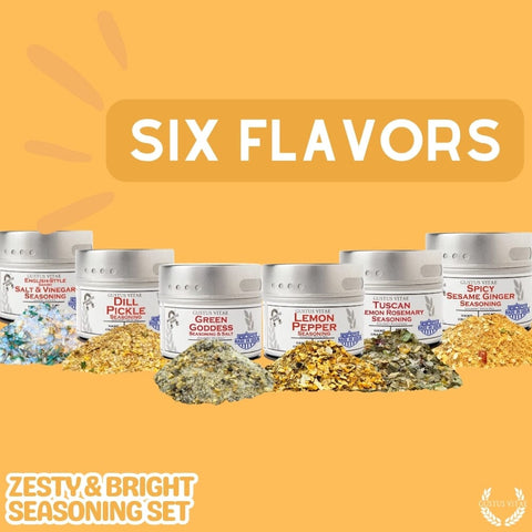Zesty & Bright Citrus Seasoning Collection – 6-Pack Gourmet Spice Set | Made in USA Gustus Vitae  Collections & Gift Sets